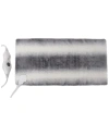Luxe Faux Fur Natural Group Faux Fur Heated Pad In Grey