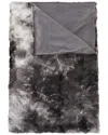 Luxe Faux Fur Natural Group Faux Fur Throw In Brown