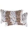 Luxe Faux Fur Set Of 2 Belton Pillows