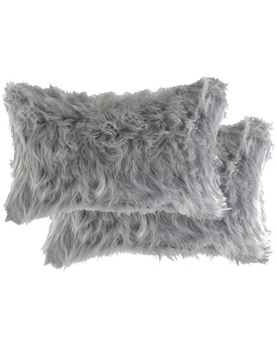 Luxe Faux Fur Set Of 2 Belton Pillows