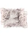 LUXE FAUX FUR LUXE FAUX FUR SET OF 2 BELTON PILLOWS