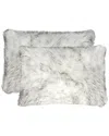 LUXE FAUX FUR LUXE FAUX FUR SET OF 2 BELTON PILLOWS