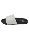 Luxe Faux Fur Women's Faux Fur Slides In Off White