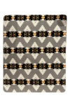Luxe Faux Shearling Throw Blanket In Gray