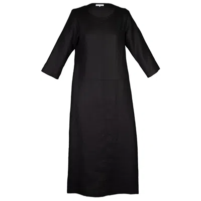 Luxe Hapsal Women's Heli Dress In Black Linen