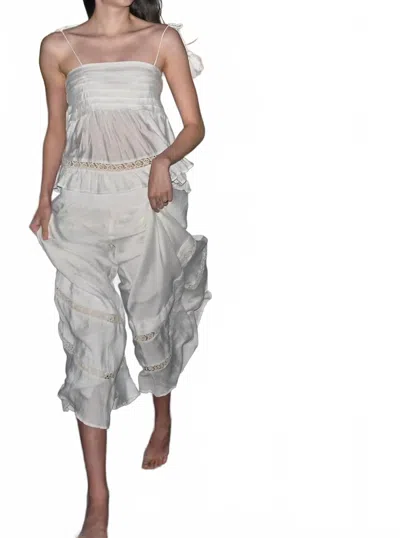 Luxe Isle Ladies Who Lunch Palazzo Pants In White