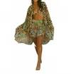 Luxe Isle Leopard Flowers Kimono In Multi