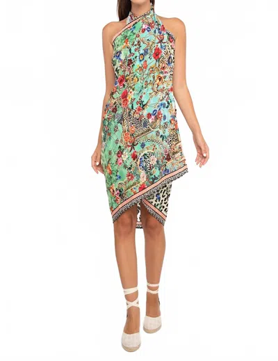 Luxe Isle Leopard Flowers Pareo In Multi