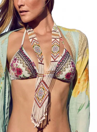 Luxe Isle Women's Beaded Gypsy Necklaces In White