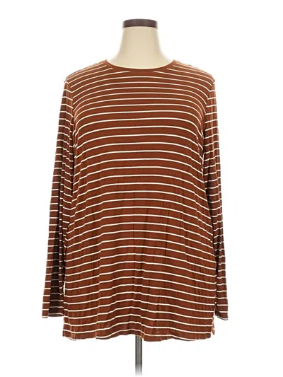 Pre-owned Luxe Long Sleeve T-shirt In Brown