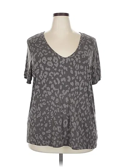 Pre-owned Luxe Short Sleeve T-shirt In Gray