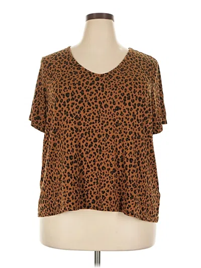 Pre-owned Luxe Short Sleeve T-shirt In Brown