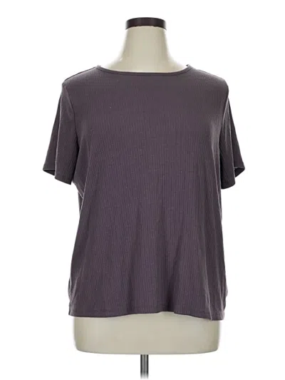 Pre-owned Luxe Short Sleeve T-shirt In Gray