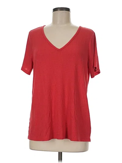 Pre-owned Luxe Short Sleeve T-shirt In Red