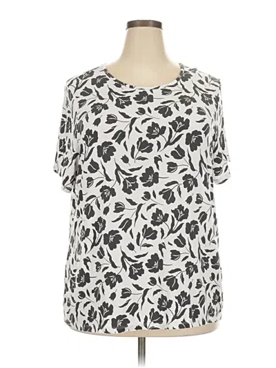 Pre-owned Luxe Short Sleeve T-shirt In Silver