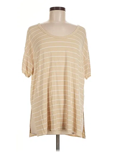 Pre-owned Luxe Short Sleeve T-shirt In Tan