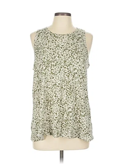 Pre-owned Luxe Sleeveless Blouse In Green