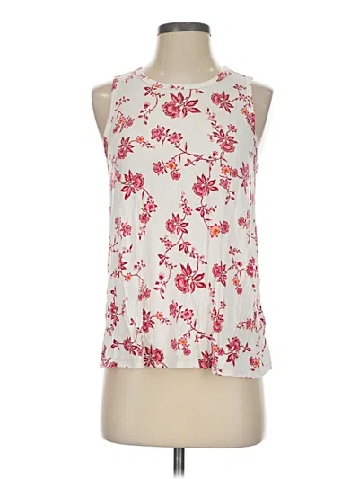 Pre-owned Luxe Sleeveless Blouse In White