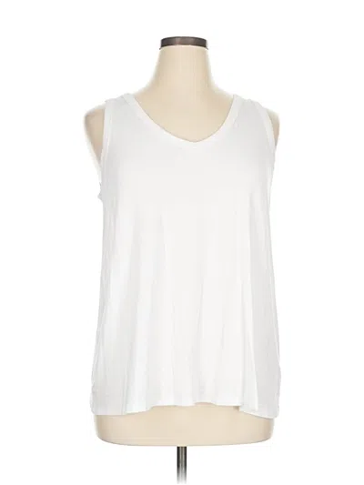 Pre-owned Luxe Sleeveless T-shirt In White