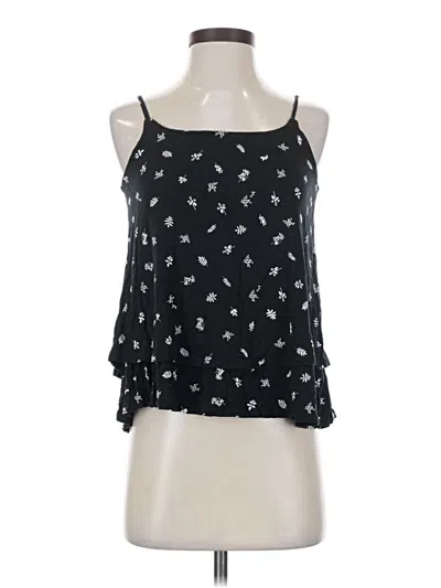 Pre-owned Luxe Sleeveless Top Black Halter Neckline Tops