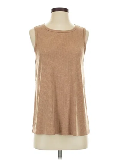 Pre-owned Luxe Sleeveless T-shirt In Brown