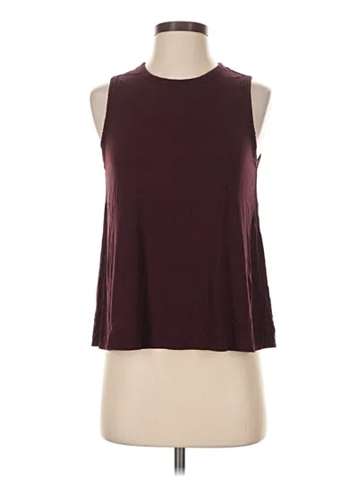 Pre-owned Luxe Sleeveless T-shirt In Burgundy