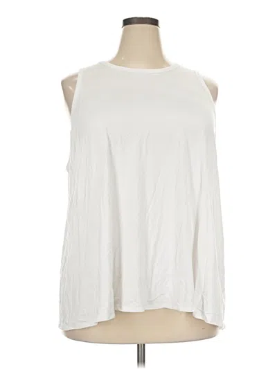 Pre-owned Luxe Sleeveless T-shirt In White