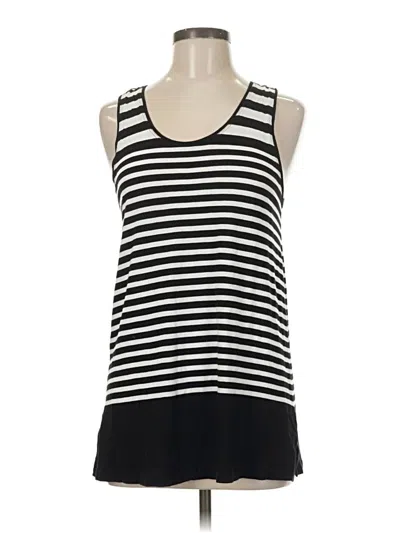 Pre-owned Luxe Tank Top Black Strapless Neckline Tops