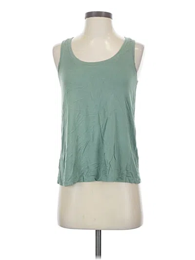 Pre-owned Luxe Tank Top Green Halter Neckline Tops