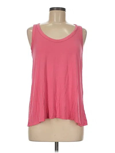 Pre-owned Luxe Tank Top Pink Strapless Neckline Tops