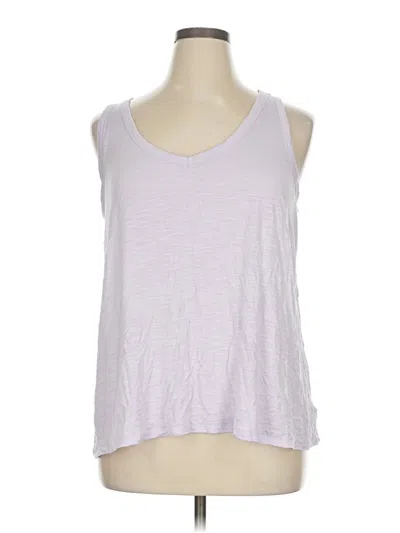 Pre-owned Luxe Tank Top Purple Halter Neckline Tops