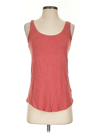 Pre-owned Luxe Tank Top Red Strapless Neckline Tops