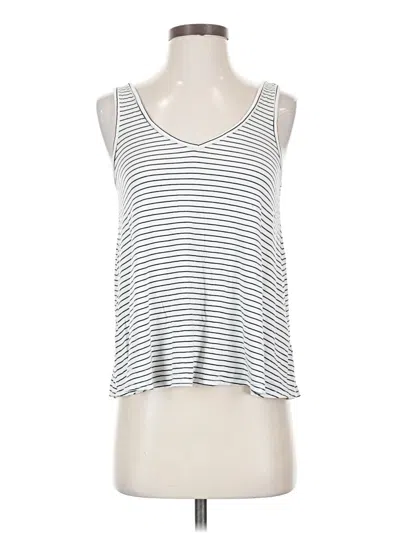 Pre-owned Luxe Tank Top Silver Halter Neckline Tops