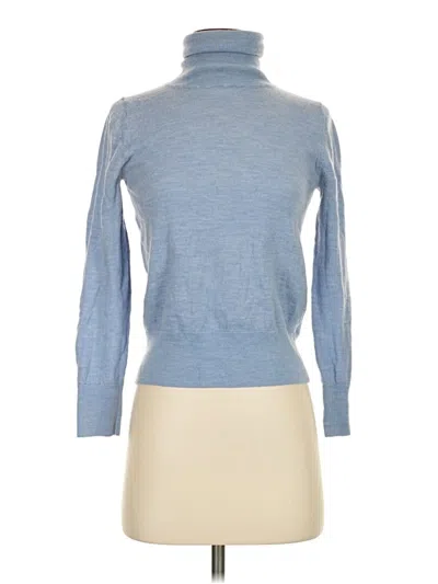 Pre-owned Luxe Turtleneck Sweater In Blue