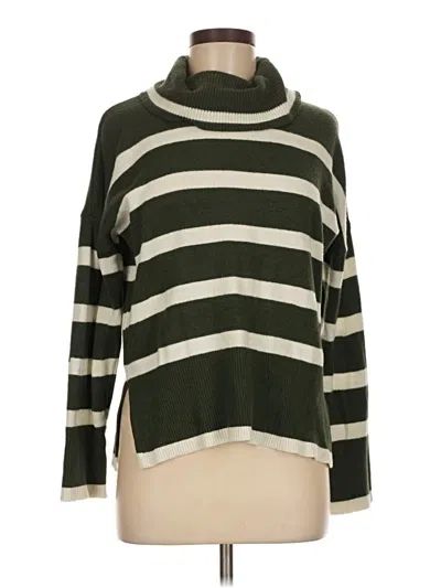 Pre-owned Luxe Turtleneck Sweater In Green