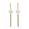 Luxe Women's Fresh Water Pearl Earrings In Gold In Gold