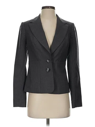 Pre-owned Luxe Wool Blazer Jacket In Gray
