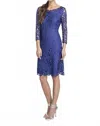 Luxelace By Soulmates Lace Mini Dress In Amethyst In Green
