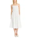Luxely A-line Dress In Cloud Dancer White