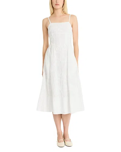 Luxely A-line Dress In Cloud Dancer White