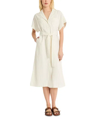 Luxely Dolman Sleeve Midi Shirtdress In Neutral