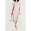 Luxely Fit & Flare Midi Dress