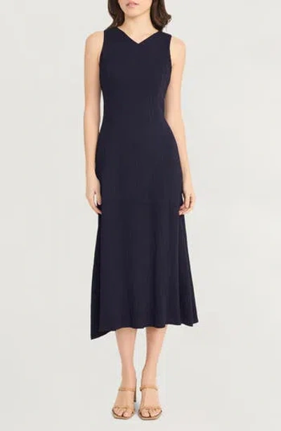 LUXELY LUXELY FLUID A-LINE MIDI DRESS