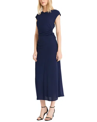 Luxely Midi Dress In Blue