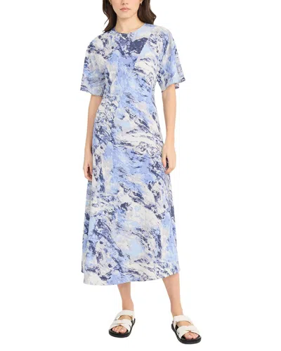 Luxely Midi Dress In Blue