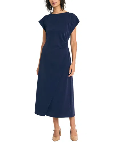 Luxely Midi Dress In Blue