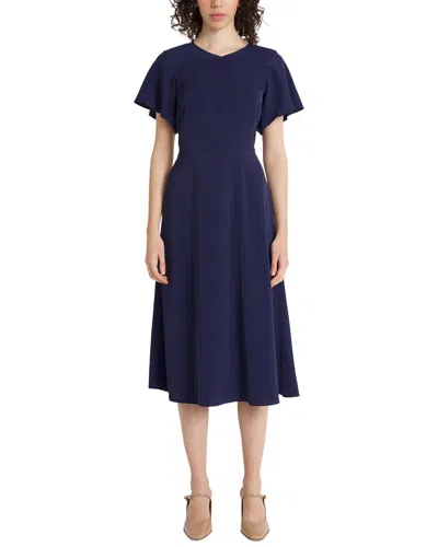 Luxely Midi Dress In Blue