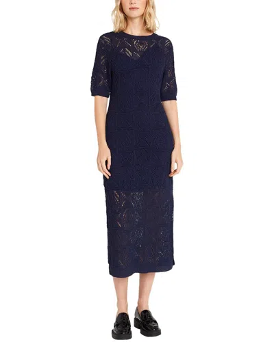 Luxely Midi Dress In Blue
