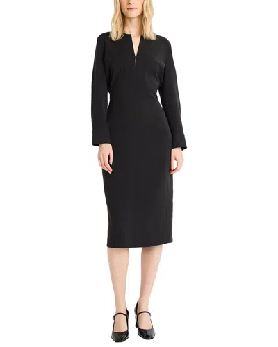 Luxely Midi Dress In Gray