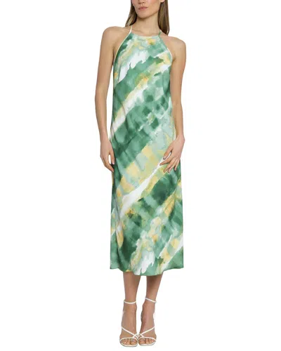 Luxely Midi Dress In Green